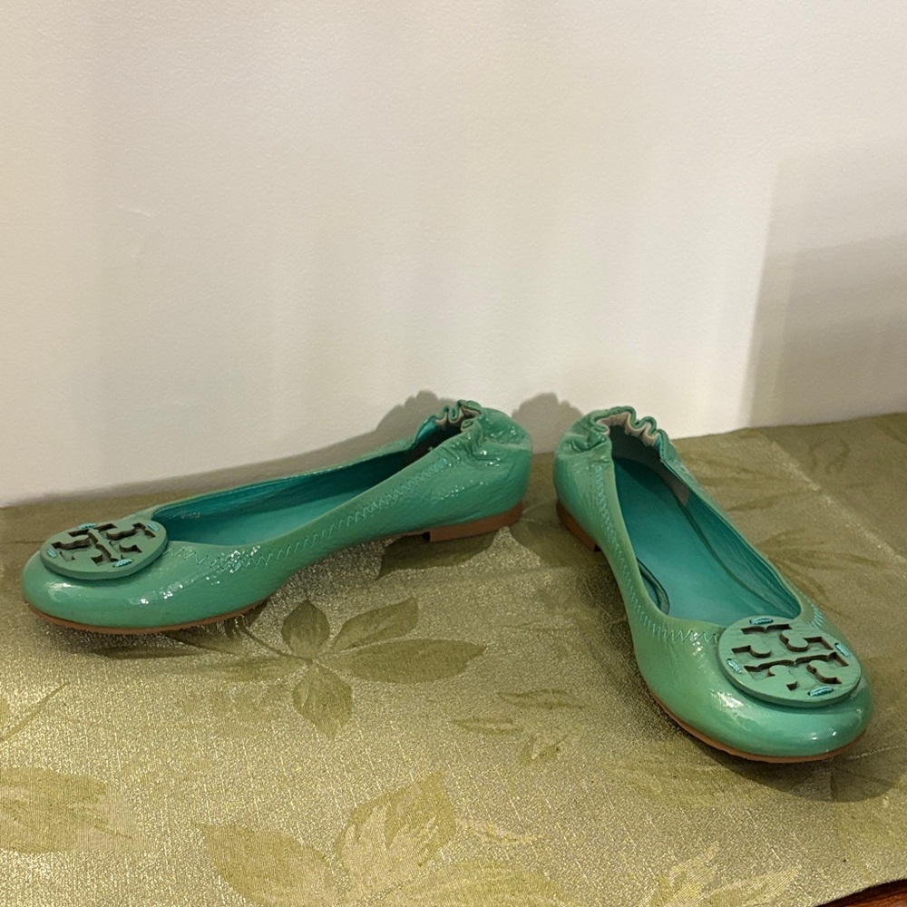 Tory Burch Mint Green Flats